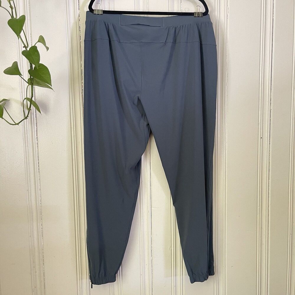 Lululemon Pace Breaker Men Steel Blue Tapered Leg Ankle Zip Jogger Pants Sz XXL - Picture 5 of 7